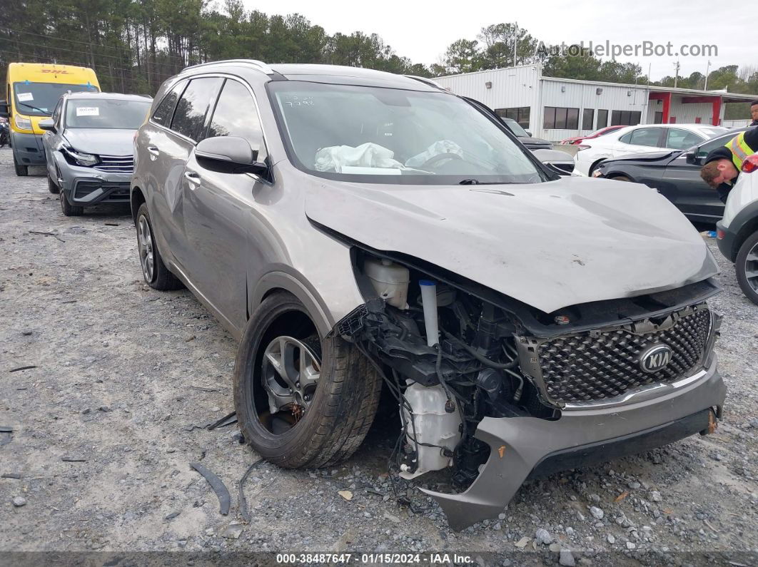 2018 Kia Sorento 3.3l Sx Gray vin: 5XYPK4A55JG377798