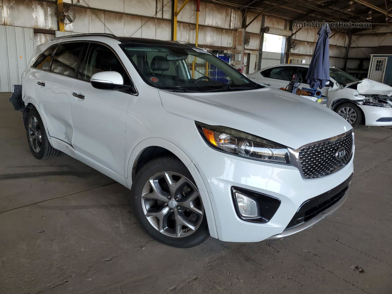 2018 Kia Sorento Sx Белый vin: 5XYPK4A55JG381804