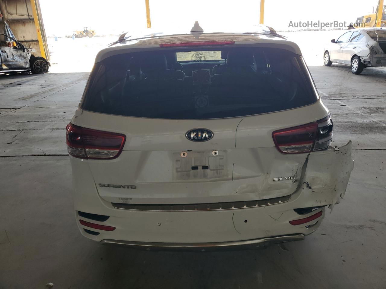 2018 Kia Sorento Sx Белый vin: 5XYPK4A55JG381804