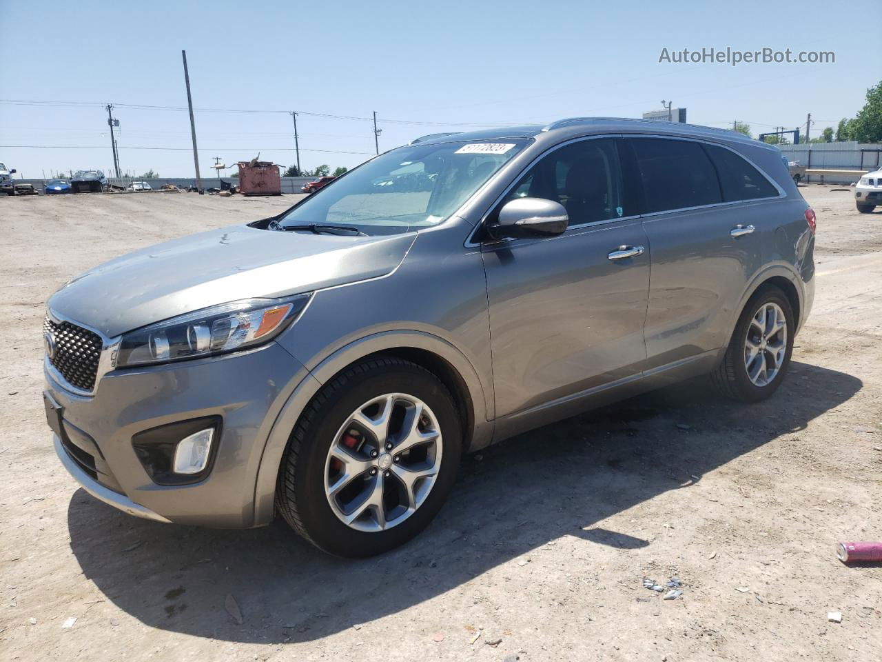 2017 Kia Sorento Sx Silver vin: 5XYPK4A57HG282587