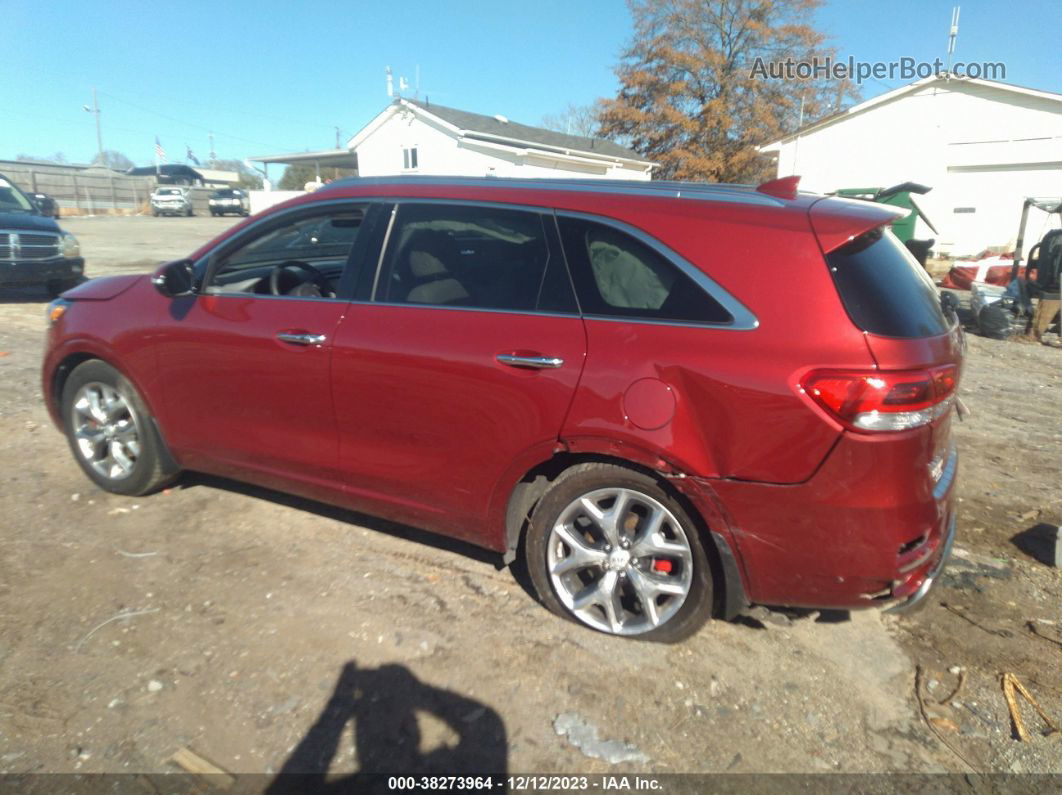 2018 Kia Sorento 3.3l Sx Red vin: 5XYPK4A57JG370626