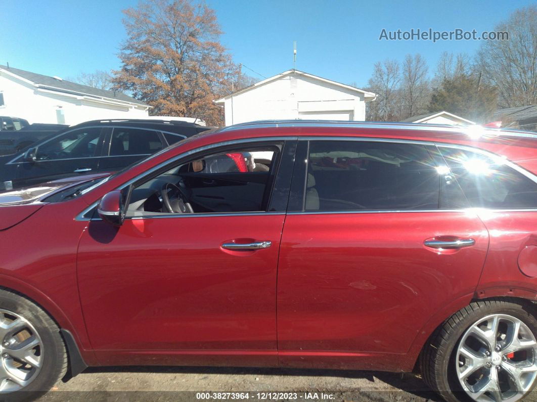 2018 Kia Sorento 3.3l Sx Red vin: 5XYPK4A57JG370626