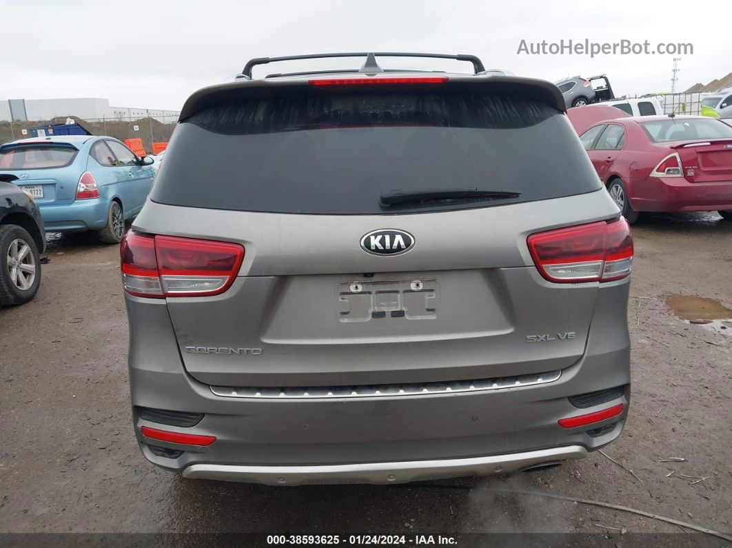 2018 Kia Sorento 3.3l Sxl Gray vin: 5XYPK4A58JG379447