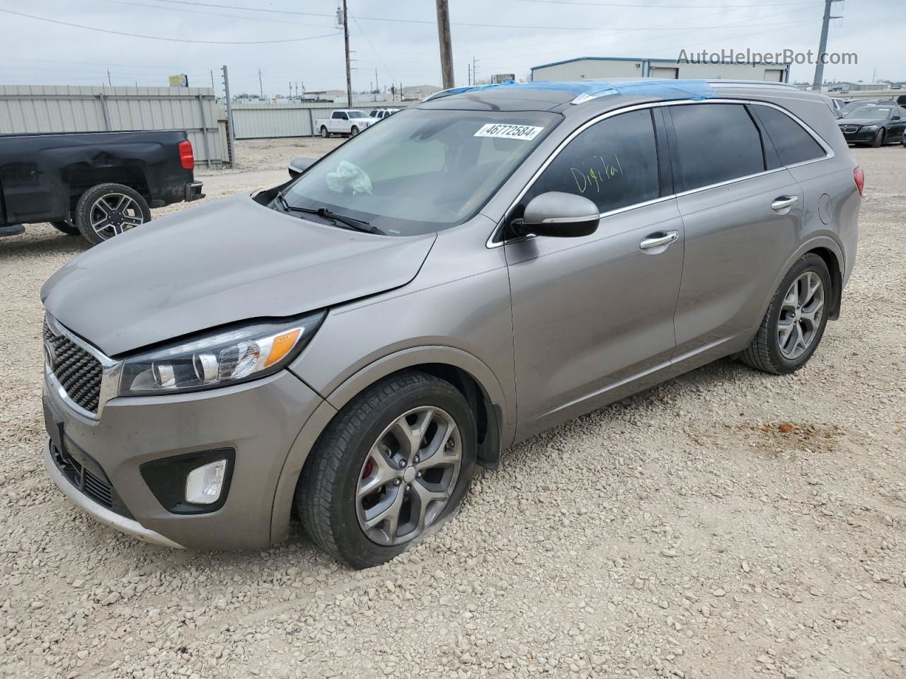 2018 Kia Sorento Sx Gray vin: 5XYPK4A59JG369462