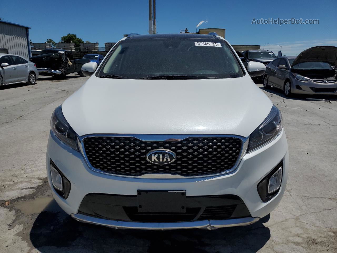 2017 Kia Sorento Sx Белый vin: 5XYPKDA50HG308396