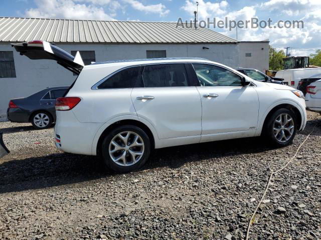 2017 Kia Sorento Sx White vin: 5XYPKDA53HG320946