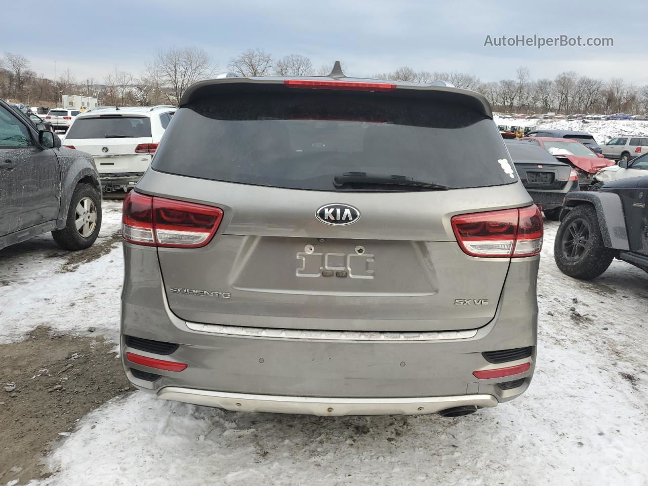 2017 Kia Sorento Sx Желто-коричневый vin: 5XYPKDA54HG239308