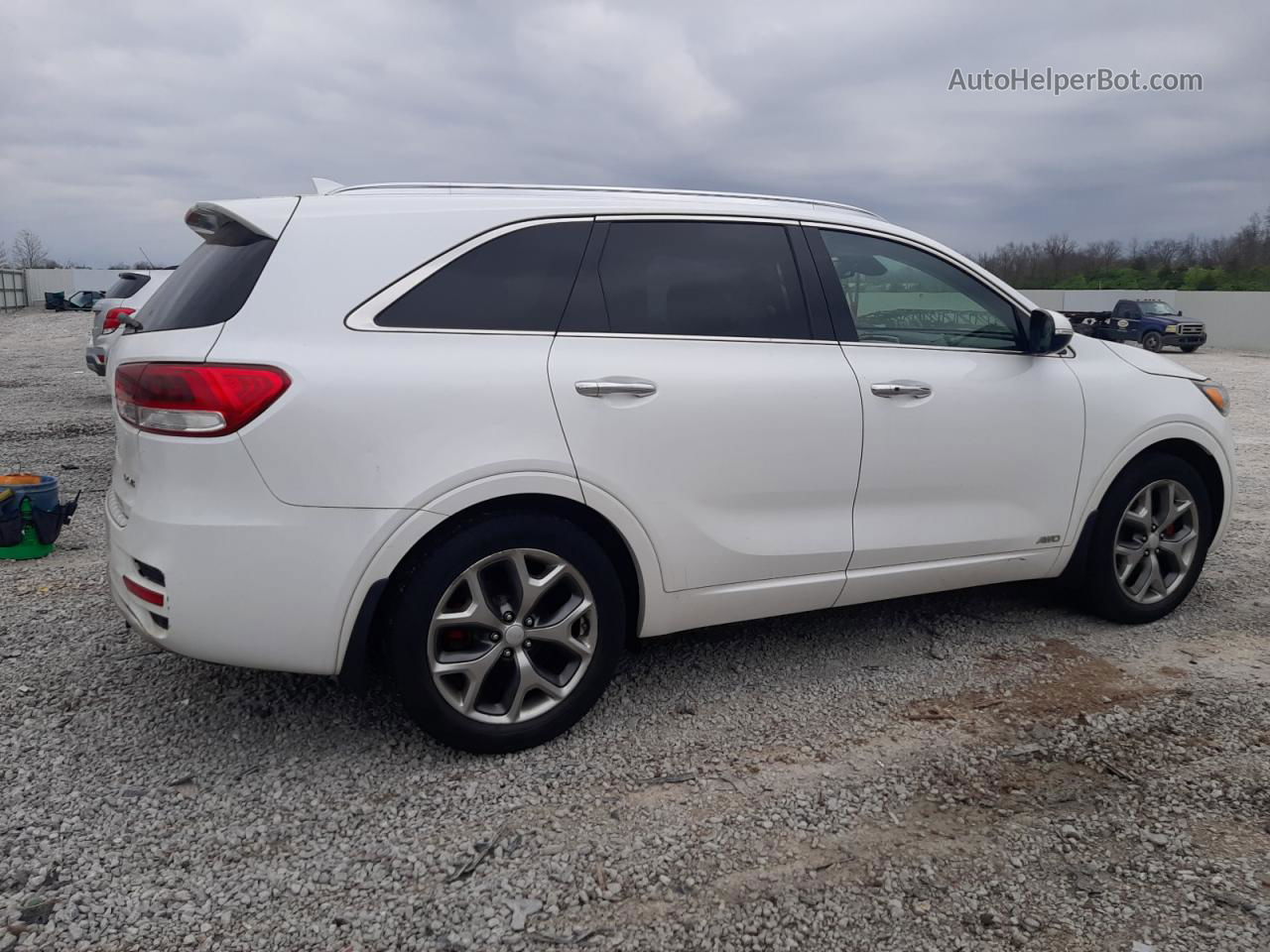 2017 Kia Sorento Sx White vin: 5XYPKDA58HG203167