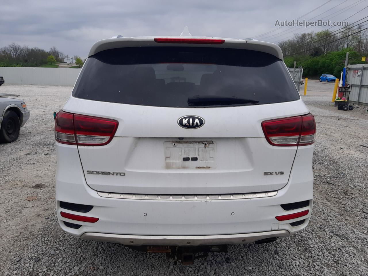 2017 Kia Sorento Sx White vin: 5XYPKDA58HG203167