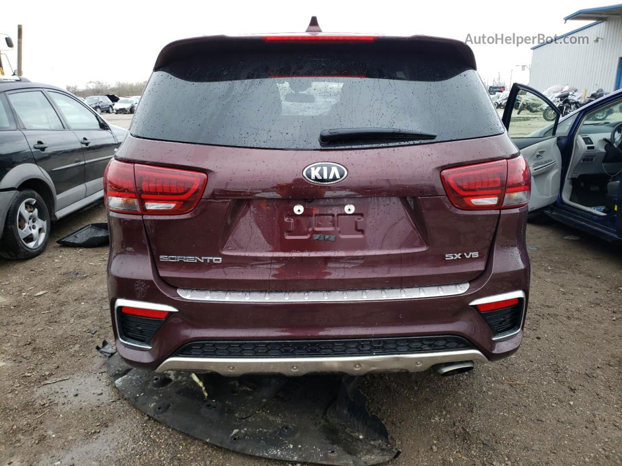 2020 Kia Sorento Sx Burgundy vin: 5XYPKDA58LG649490