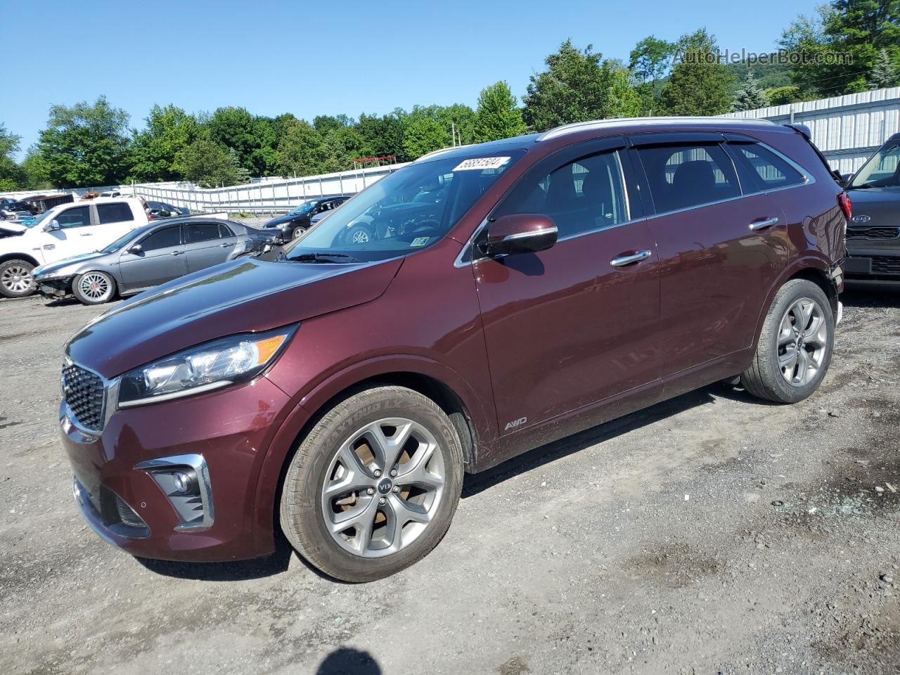 2020 Kia Sorento Sx Red vin: 5XYPKDA58LG694204