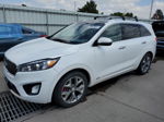 2018 Kia Sorento Sx White vin: 5XYPKDA59JG384706