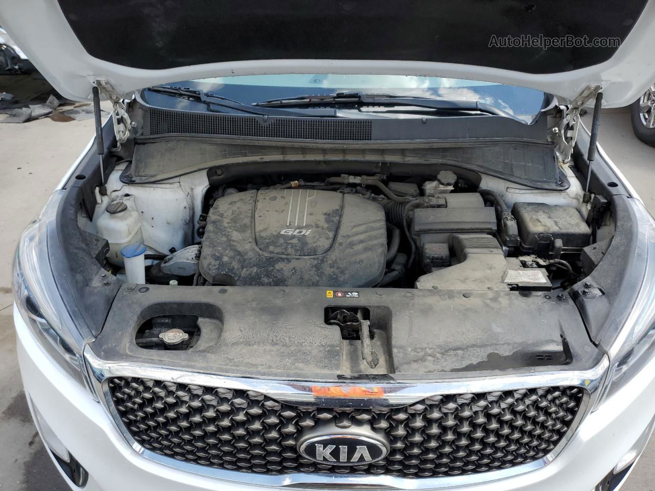 2018 Kia Sorento Sx White vin: 5XYPKDA59JG384706