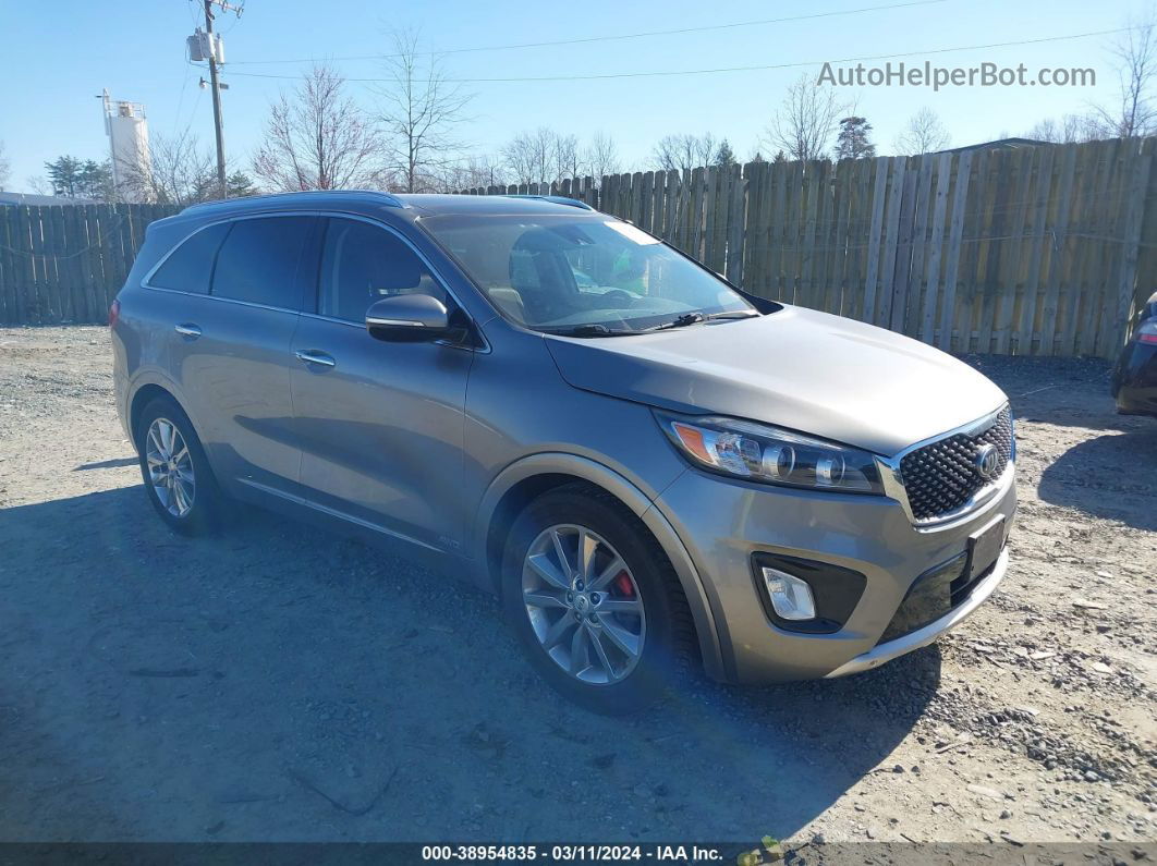 2017 Kia Sorento 3.3l Sx Серый vin: 5XYPKDA5XHG203347