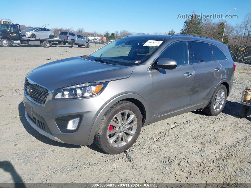 2017 Kia Sorento 3.3l Sx Gray vin: 5XYPKDA5XHG203347