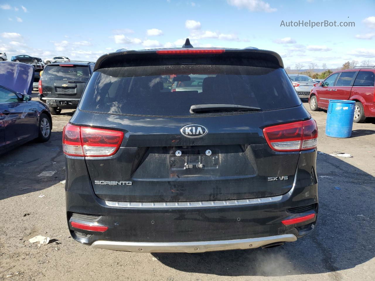 2017 Kia Sorento Sx Black vin: 5XYPKDA5XHG304534