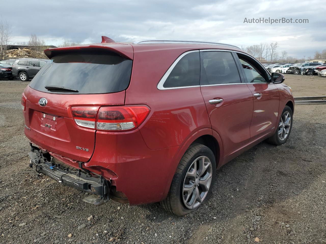 2018 Kia Sorento Sx Red vin: 5XYPKDA5XJG424470