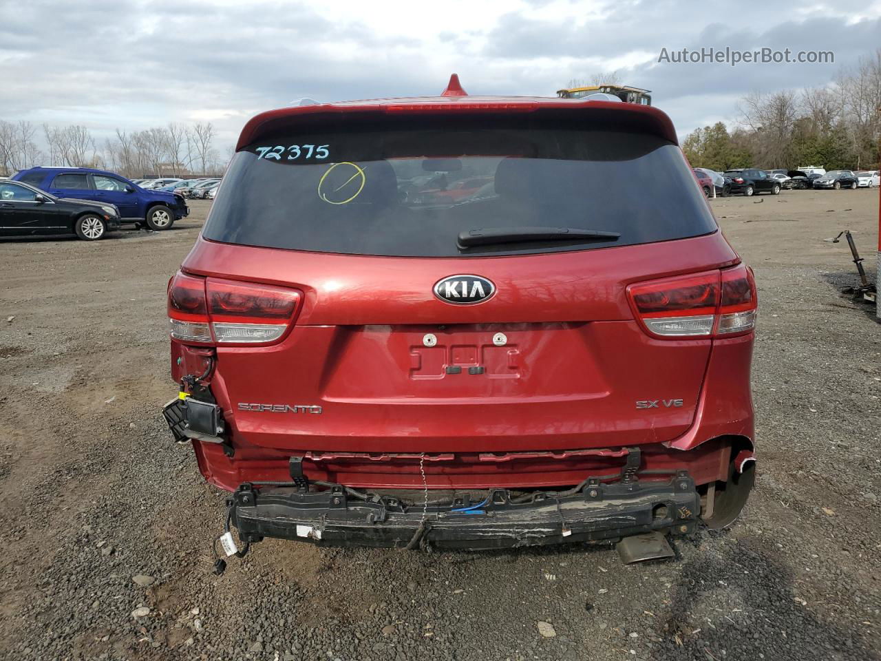 2018 Kia Sorento Sx Red vin: 5XYPKDA5XJG424470