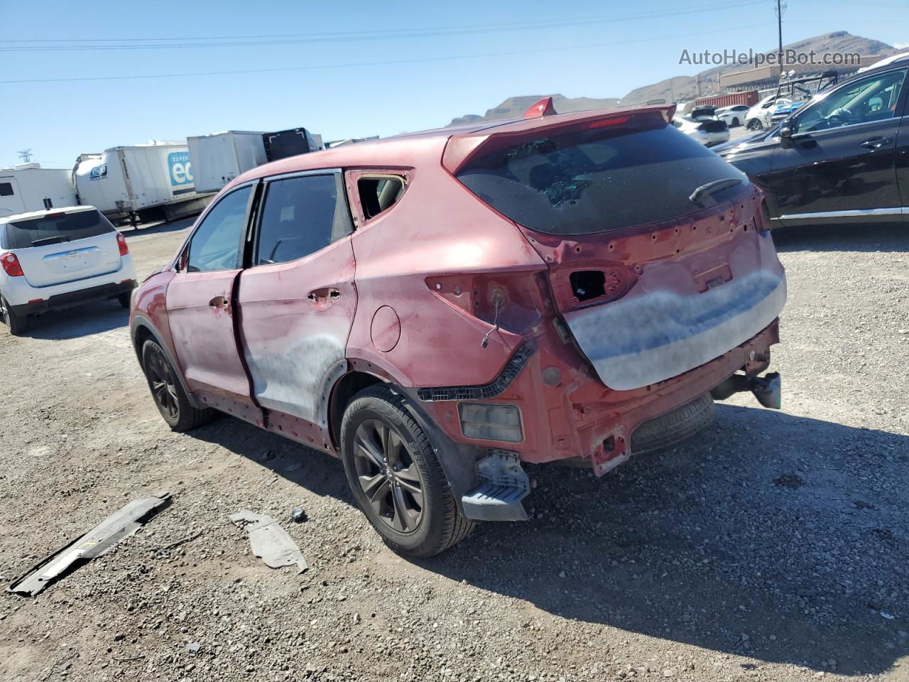 2014 Hyundai Santa Fe Sport  Red vin: 5XYZT3LB0EG225467