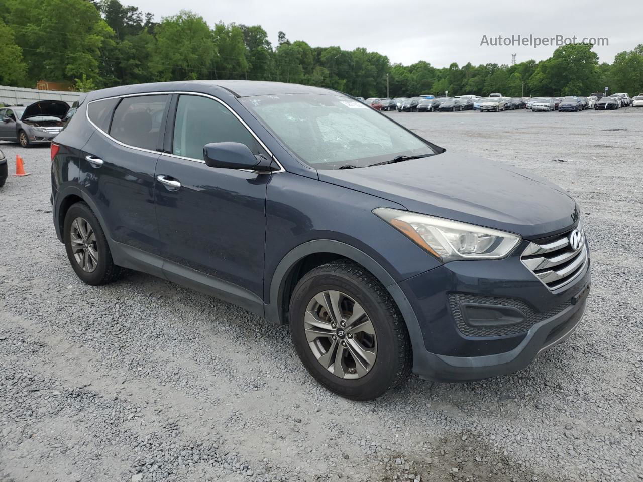 2015 Hyundai Santa Fe Sport  Синий vin: 5XYZT3LB0FG292345