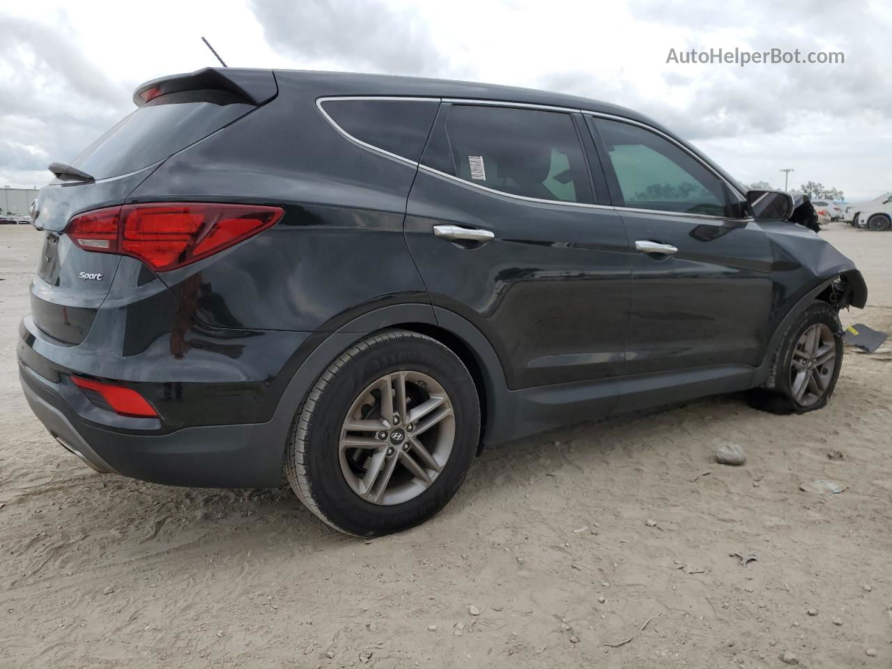 2018 Hyundai Santa Fe Sport  Black vin: 5XYZT3LB0JG541011