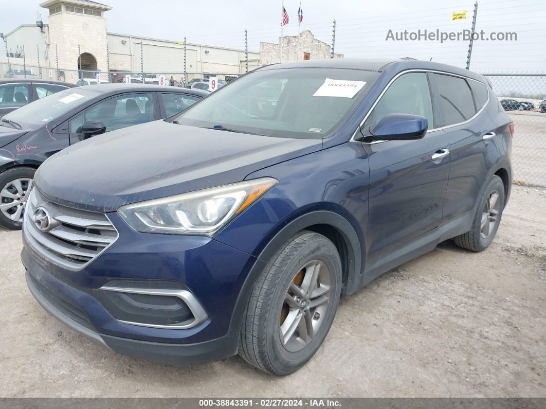 2018 Hyundai Santa Fe Sport   Blue vin: 5XYZT3LB0JG543132