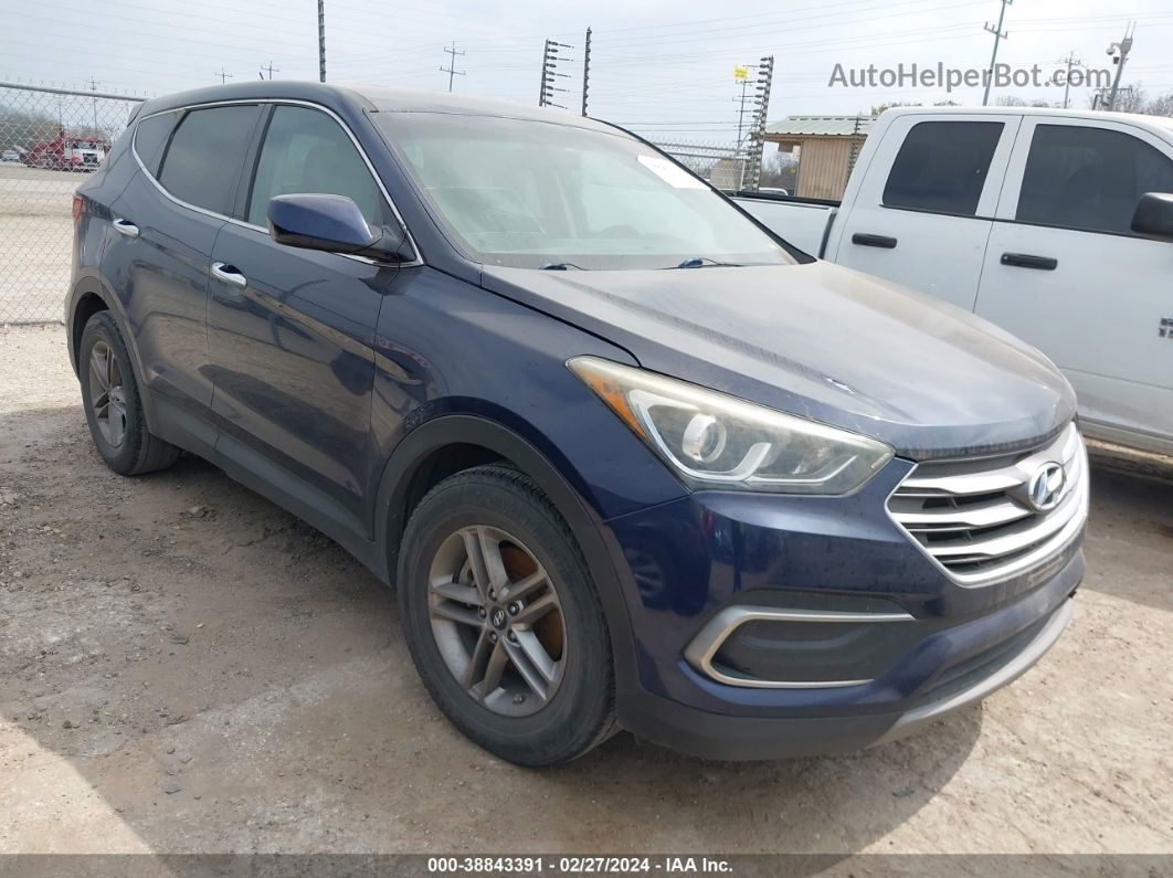 2018 Hyundai Santa Fe Sport   Blue vin: 5XYZT3LB0JG543132