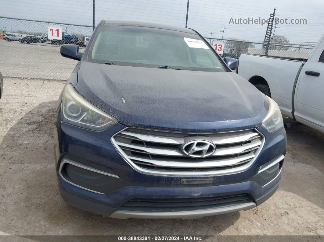 2018 Hyundai Santa Fe Sport   Blue vin: 5XYZT3LB0JG543132