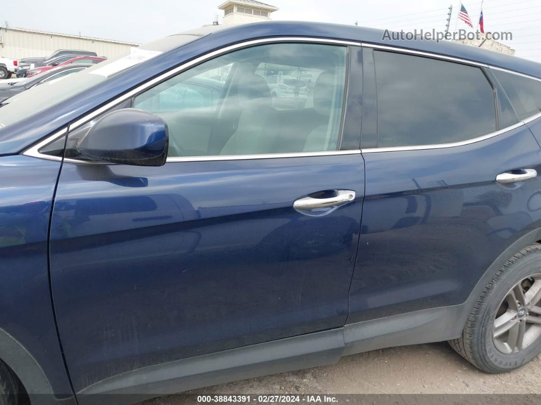 2018 Hyundai Santa Fe Sport   Blue vin: 5XYZT3LB0JG543132