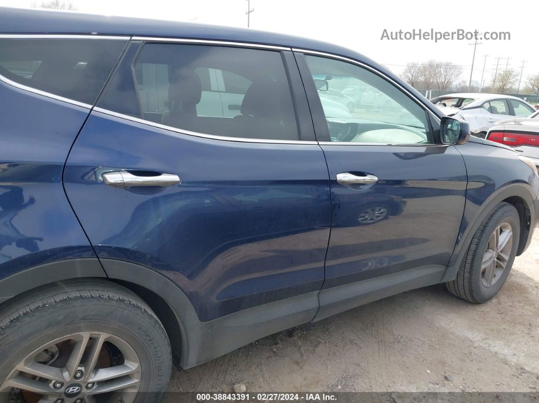 2018 Hyundai Santa Fe Sport   Blue vin: 5XYZT3LB0JG543132