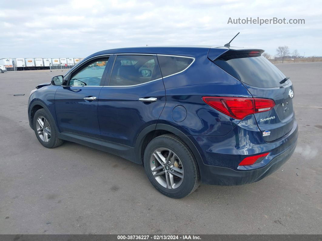 2018 Hyundai Santa Fe Sport 2.4l Blue vin: 5XYZT3LB0JG553918