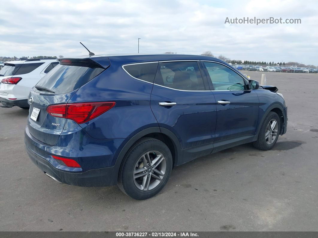 2018 Hyundai Santa Fe Sport 2.4l Синий vin: 5XYZT3LB0JG553918