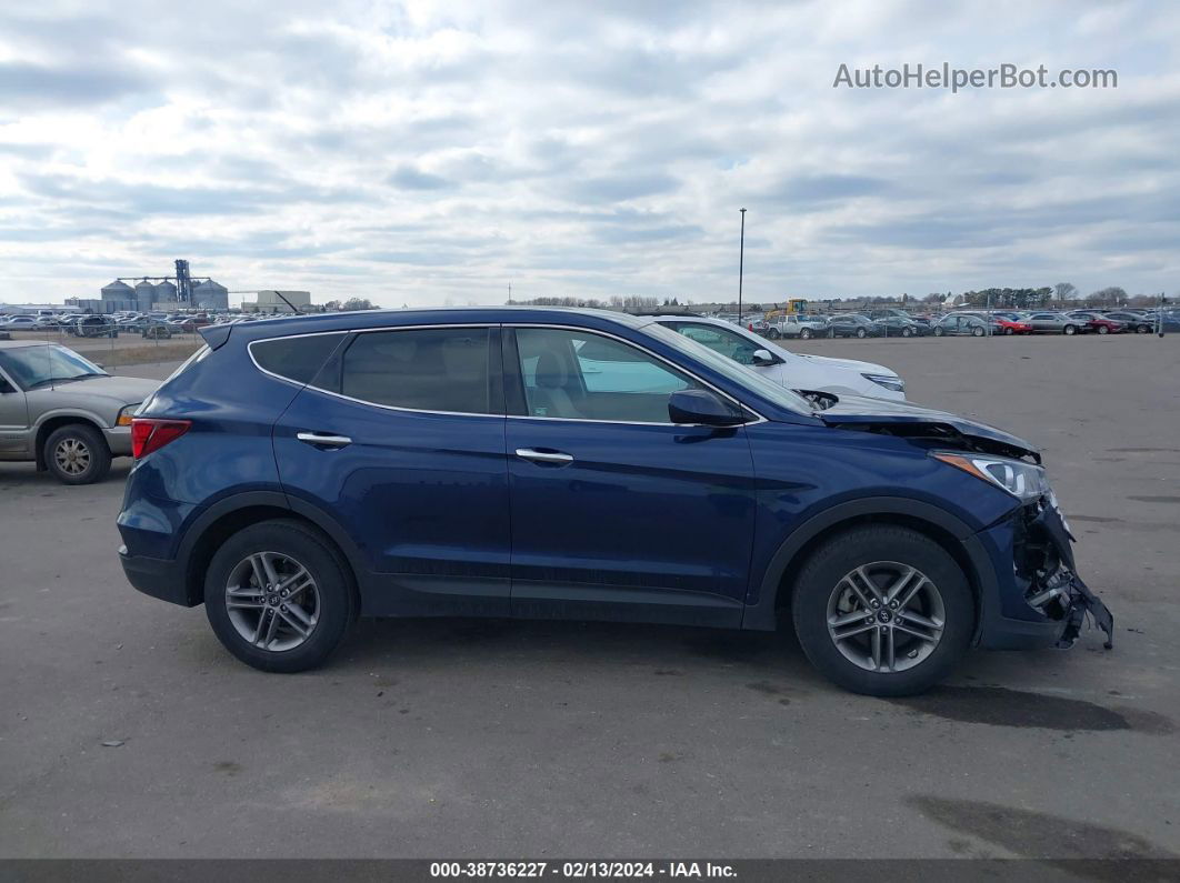 2018 Hyundai Santa Fe Sport 2.4l Синий vin: 5XYZT3LB0JG553918