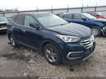 2018 Hyundai Santa Fe Sport 2.4l Blue vin: 5XYZT3LB0JG562179