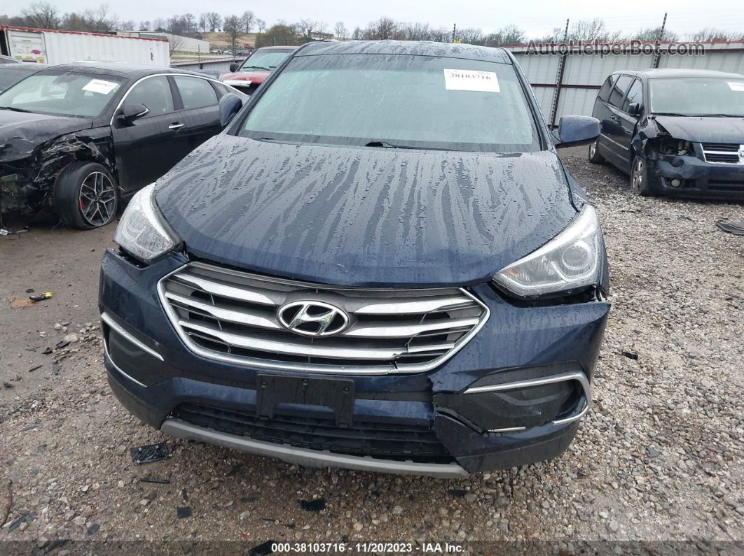 2018 Hyundai Santa Fe Sport 2.4l Blue vin: 5XYZT3LB0JG562179