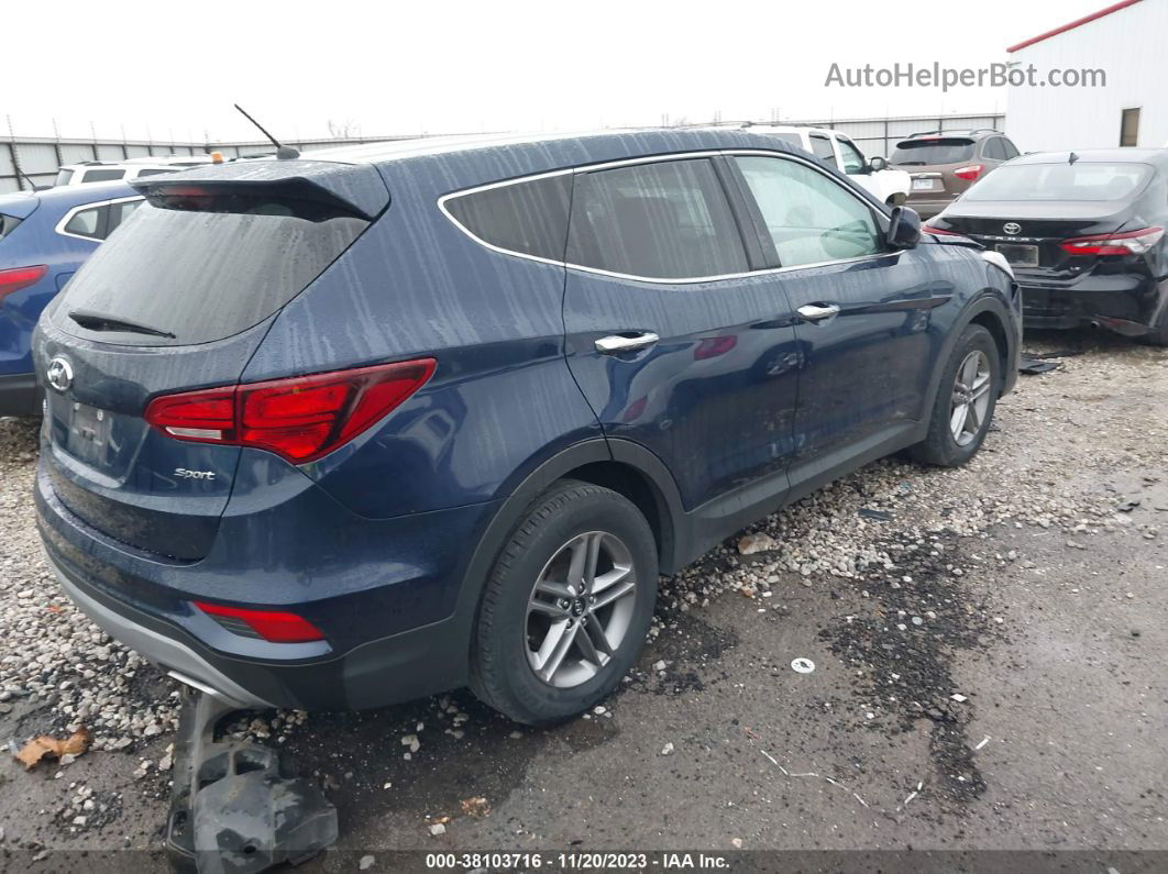 2018 Hyundai Santa Fe Sport 2.4l Blue vin: 5XYZT3LB0JG562179