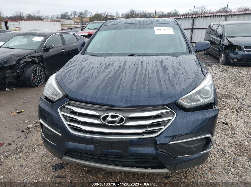 2018 Hyundai Santa Fe Sport 2.4l Blue vin: 5XYZT3LB0JG562179