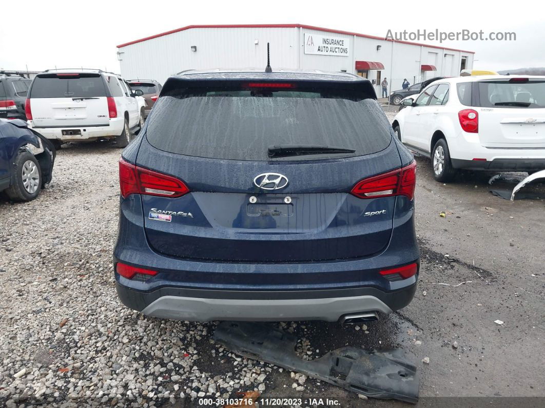 2018 Hyundai Santa Fe Sport 2.4l Blue vin: 5XYZT3LB0JG562179