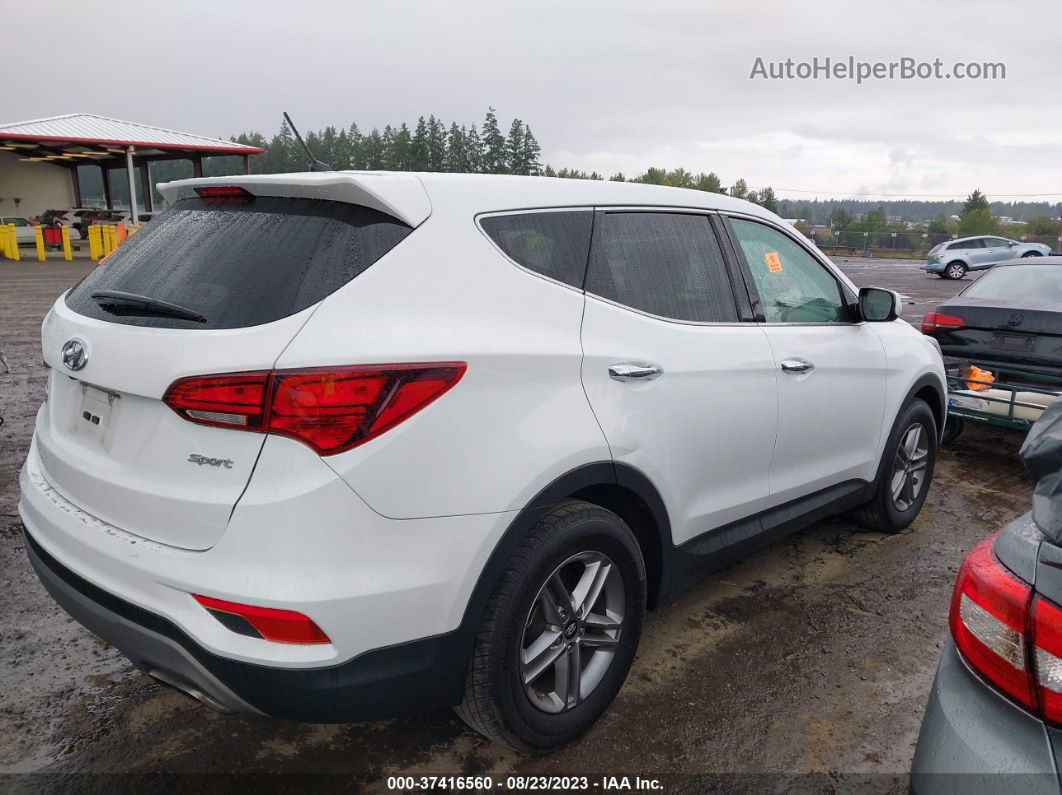 2018 Hyundai Santa Fe Sport 2.4l White vin: 5XYZT3LB0JG568208