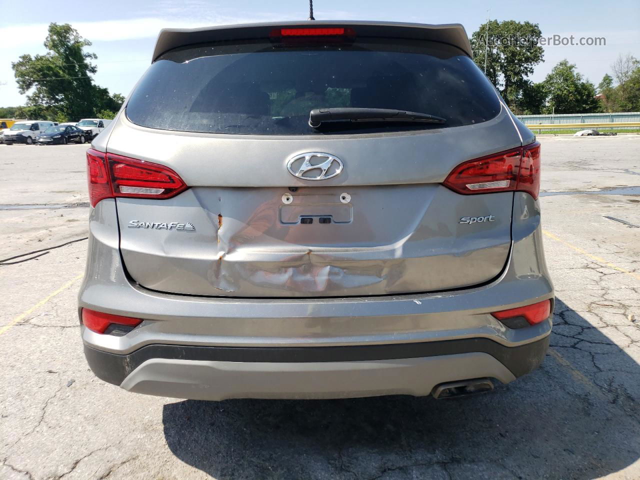 2018 Hyundai Santa Fe Sport  Gray vin: 5XYZT3LB0JG572260