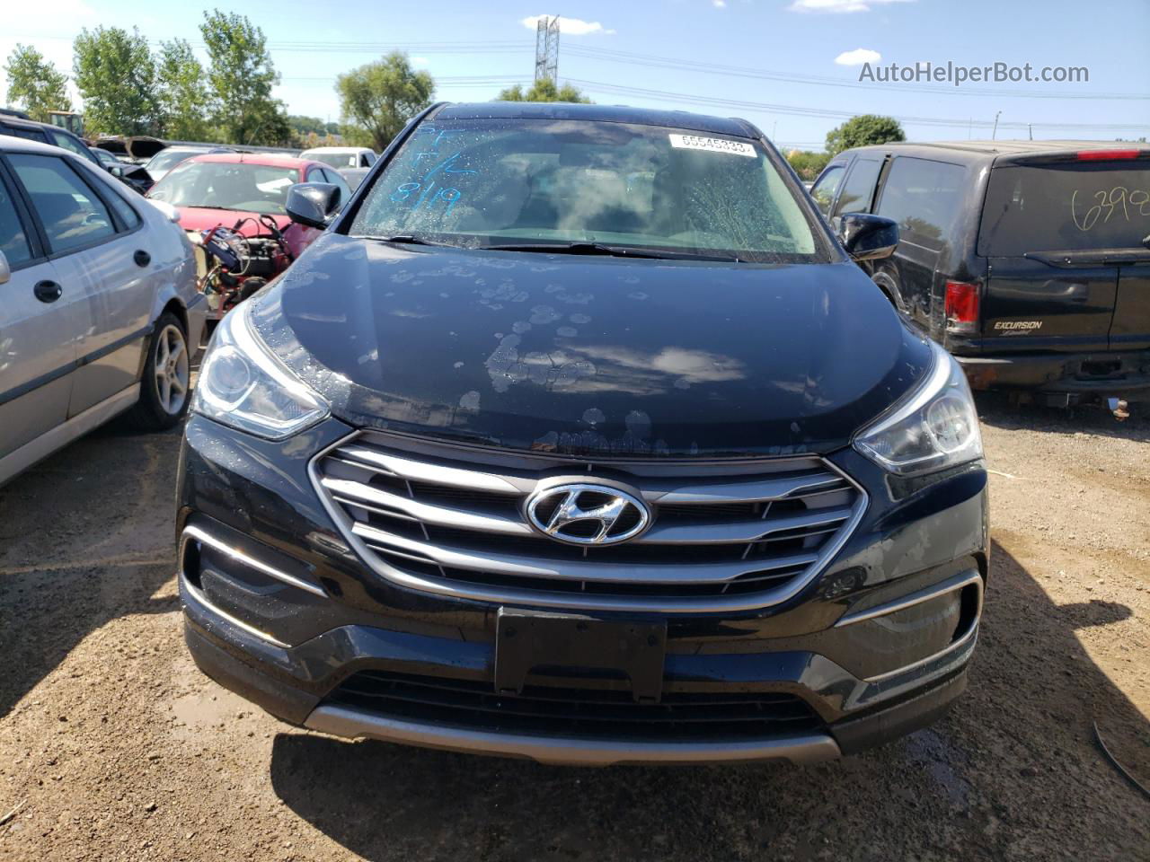 2018 Hyundai Santa Fe Sport  Black vin: 5XYZT3LB1JG532141