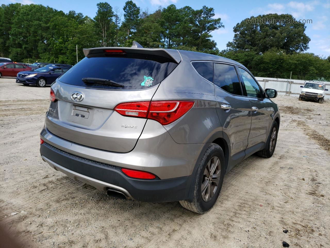 2014 Hyundai Santa Fe Sport  Gray vin: 5XYZT3LB2EG130635