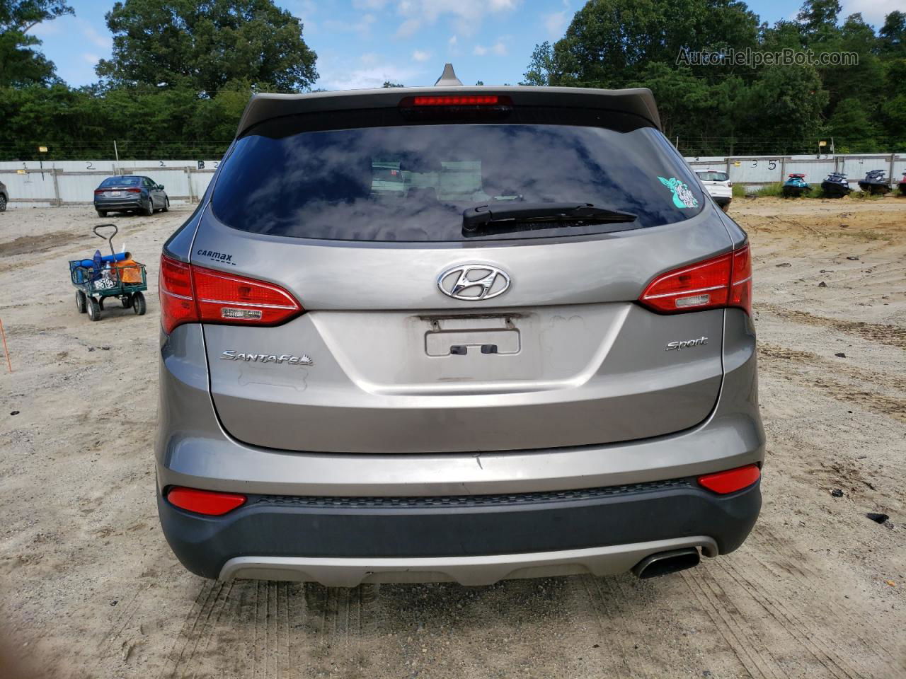 2014 Hyundai Santa Fe Sport  Gray vin: 5XYZT3LB2EG130635