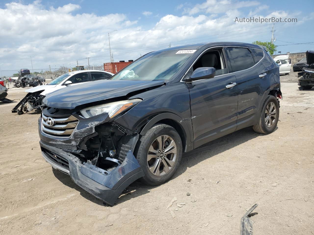 2015 Hyundai Santa Fe Sport  Blue vin: 5XYZT3LB2FG305290