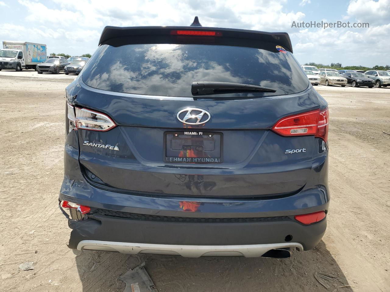 2015 Hyundai Santa Fe Sport  Синий vin: 5XYZT3LB2FG305290