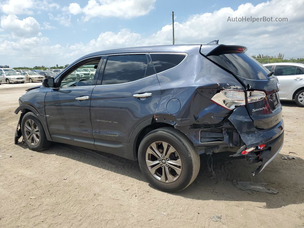 2015 Hyundai Santa Fe Sport  Blue vin: 5XYZT3LB2FG305290