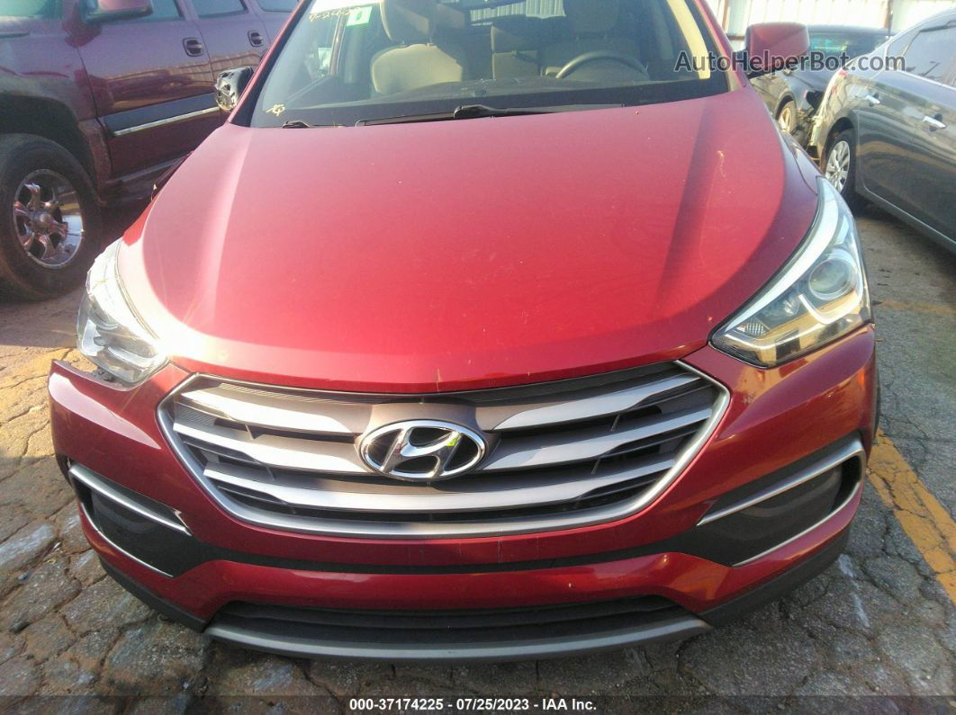 2018 Hyundai Santa Fe Sport 2.4l Red vin: 5XYZT3LB2JG503344