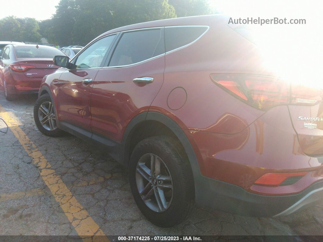 2018 Hyundai Santa Fe Sport 2.4l Red vin: 5XYZT3LB2JG503344