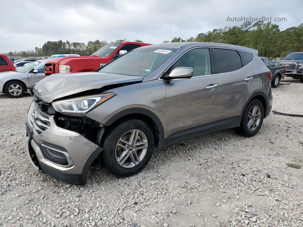 2018 Hyundai Santa Fe Sport  Коричневый vin: 5XYZT3LB2JG521293