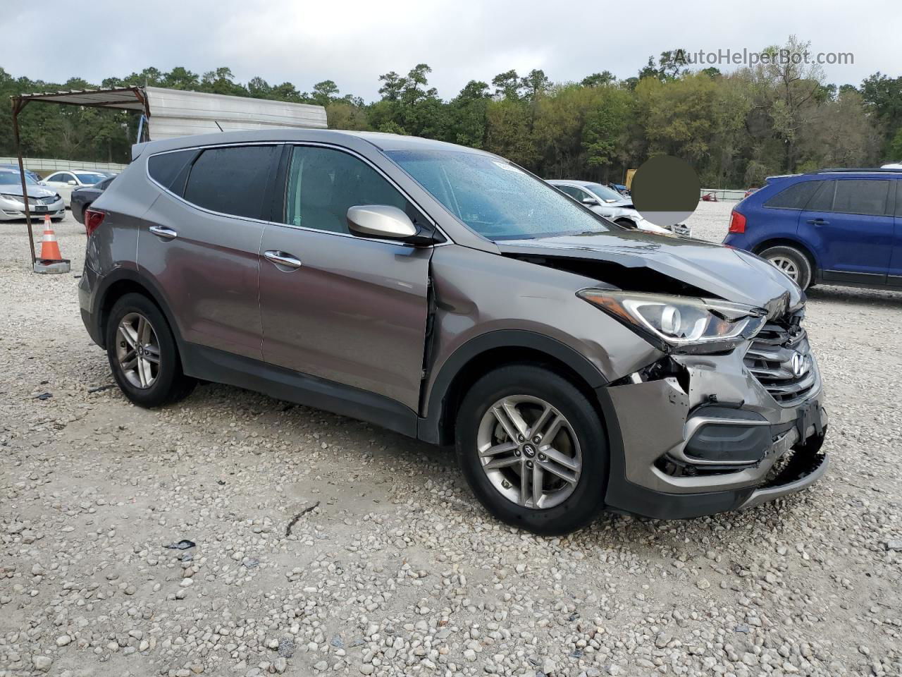 2018 Hyundai Santa Fe Sport  Коричневый vin: 5XYZT3LB2JG521293